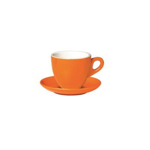 06.BELLY.CAP.OR Incafe Orange Belly Cappuccino Cup Globe Importers Adelaide Hospitality Suppliers
