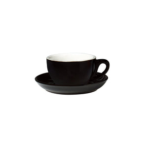 06.CAP.C.BK Incafe Black Cappuccino Cup Globe Importers Adelaide Hospitality Suppliers