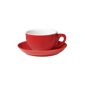 06.CAP.S.RD Incafe Red Cappuccino Saucer Globe Importers Adelaide Hospitality Suppliers