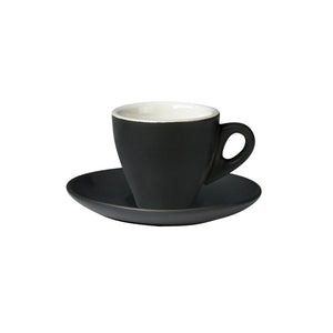 06.ESP.S.MB Incafe Matte Black Espresso Saucer Globe Importers Adelaide Hospitality Suppliers