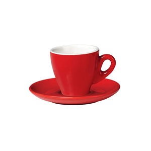 06.ESP.S.RD Incafe Red Espresso Saucer Globe Importers Adelaide Hospitality Suppliers