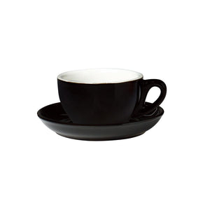 06.JCAP.S.BK Incafe Black Jumbo Cappuccino Cup Globe Importers Adelaide Hospitality Suppliers