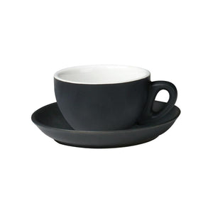 06.JCAP.S.MB Incafe Matte Black Jumbo Cappuccino Cup Globe Importers Adelaide Hospitality Suppliers