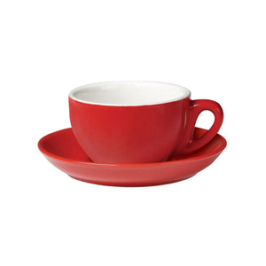 06.JCAP.S.RD Incafe Red Jumbo Cappuccino Saucer Globe Importers Adelaide Hospitality Suppliers