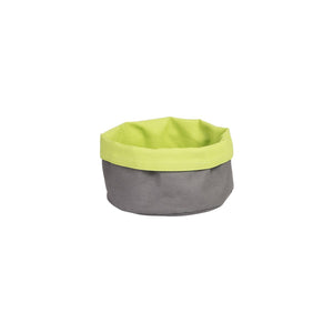 41617-L Round Canvas Bag - Charcoal / Lime Globe Importers Adelaide Hospitality Suppliers
