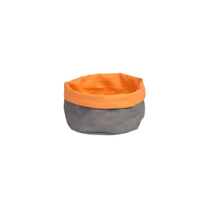 41617-O Round Canvas Bag - Charcoal / Orange Globe Importers Adelaide Hospitality Suppliers