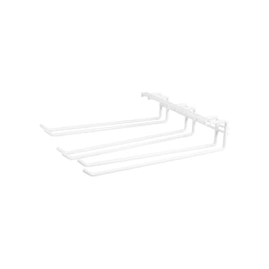 56180 Triple Row Glass Hanger White PVC Coated Globe Importers Adelaide Hospitality Suppliers