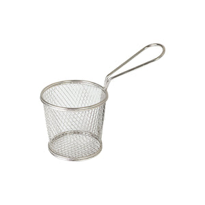 73712 Moda Brooklyn Round Service Basket With Handle - Stainless Steel Globe Importers Adelaide Hospitality Suppliers
