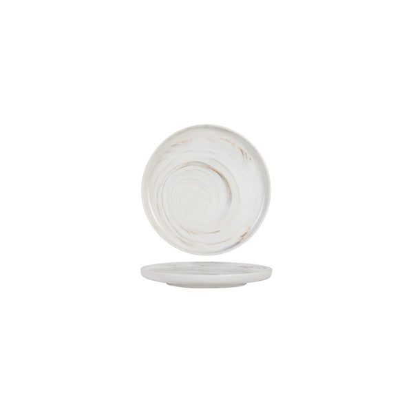 946006 Luzerne Signature Marble Round Plate - Vertical Rim Globe Importers Adelaide Hospitality Supplies