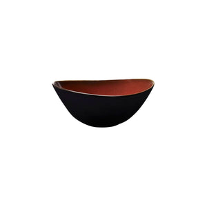 948872 Luzerne Rustic Crimson Oval Bowl Globe Importers Adelaide Hospitality Supplies