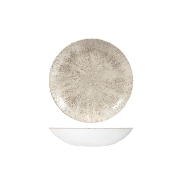STONE AGATE GREY ROUND COUPE BOWL