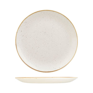 9975129-W Stonecast Barley White Round Coupe Plate Globe Importers Adelaide Hospitality Supplies