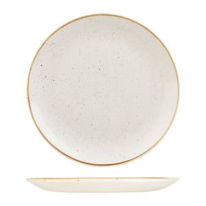 9975131-W Stonecast Barley White Round Coupe Plate Globe Importers Adelaide Hospitality Supplies