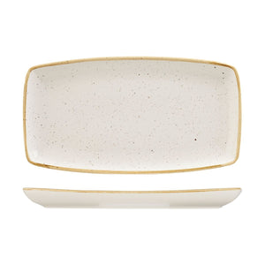 9975535-W Stonecast Barley White Oblong Plate Globe Importers Adelaide Hospitality Supplies