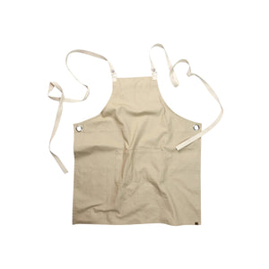 ACRS602-NAT Chef Works Byron Cross-Back Natural Apron Globe Importers Adelaide Hospitality Supplies