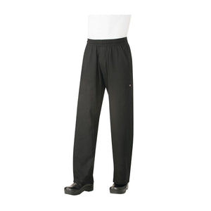 BSOL-BLK-4XL Chef Works Better Built Baggy Chef Pants Globe Importers Adelaide Hospitality Supplies