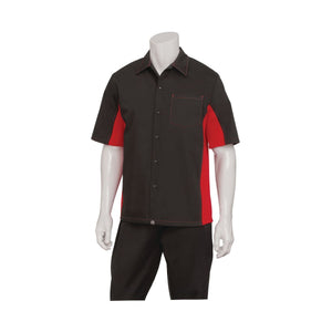 CSMC-BRM-4XL Universal Contrast Shirt Men Red Globe Importers Adelaide Hospitality Supplies