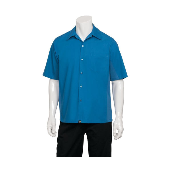 CSMV-BLU-4XL Universal Shirt Men Blue Globe Importers Adelaide Hospitality Supplies