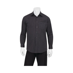 D300-CDA-3XL Onyx Dress Shirt Men Black Globe Importers Adelaide Hospitality Supplies