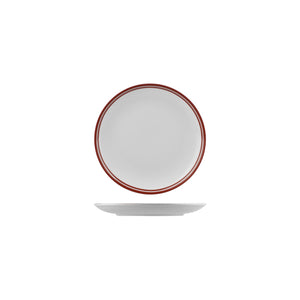 NPR18-R RAK Porcelain Nano Cru Red Round Coupe Plate Globe Importers Adelaide Hospitality Supplies