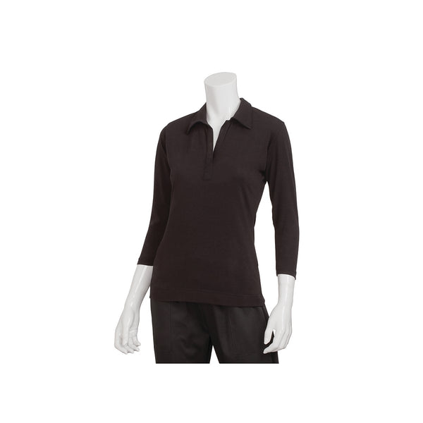 TSWO-BLK-2XL Definity shirt Women Black Globe Importers Adelaide Hospitality Supplies