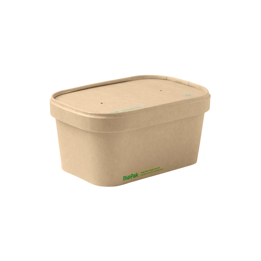 Paper Rectangular Takeaway Containers & Lids