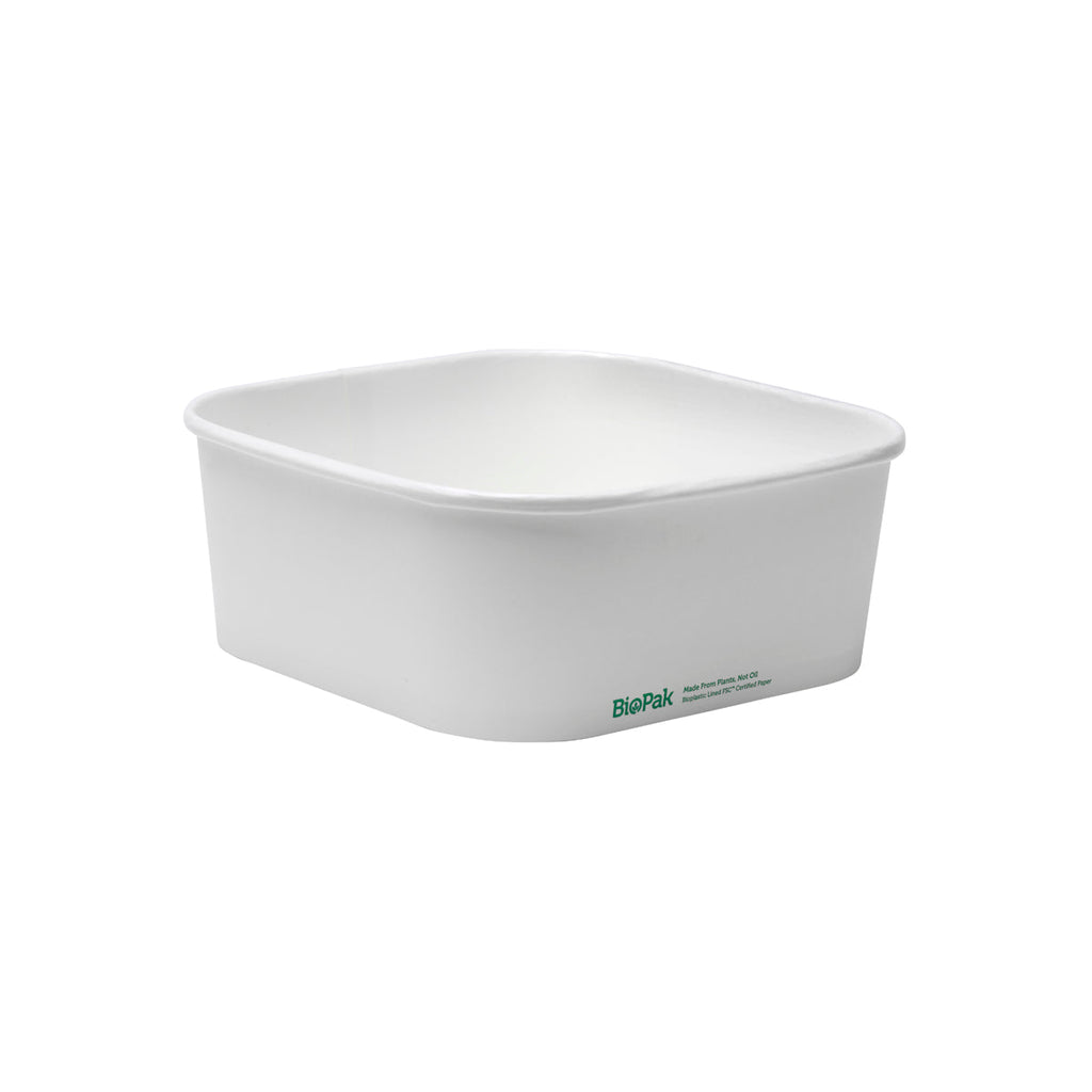 Paper Square Takeaway Containers & Lids