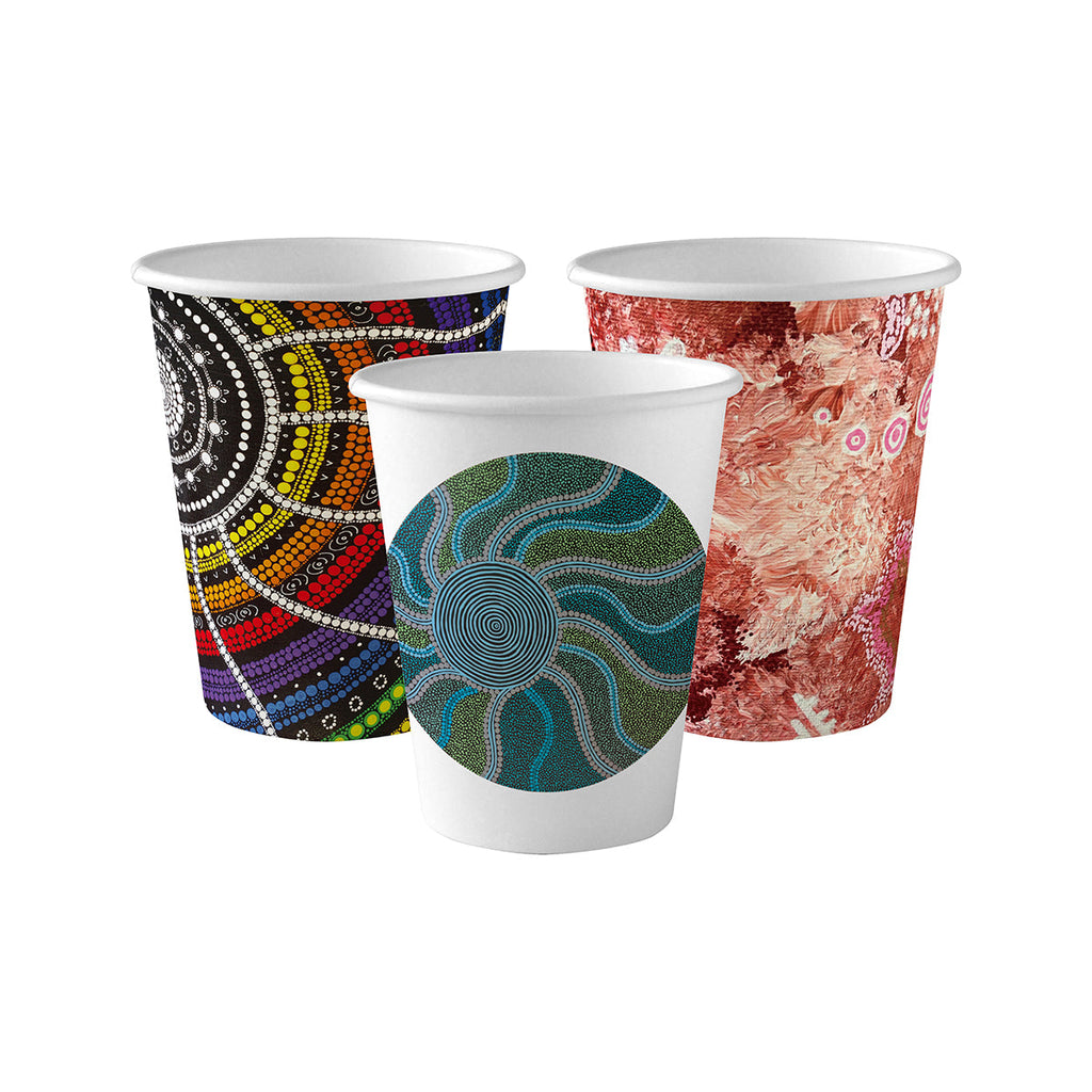 Single Wall Indigenous Art Series BioCups