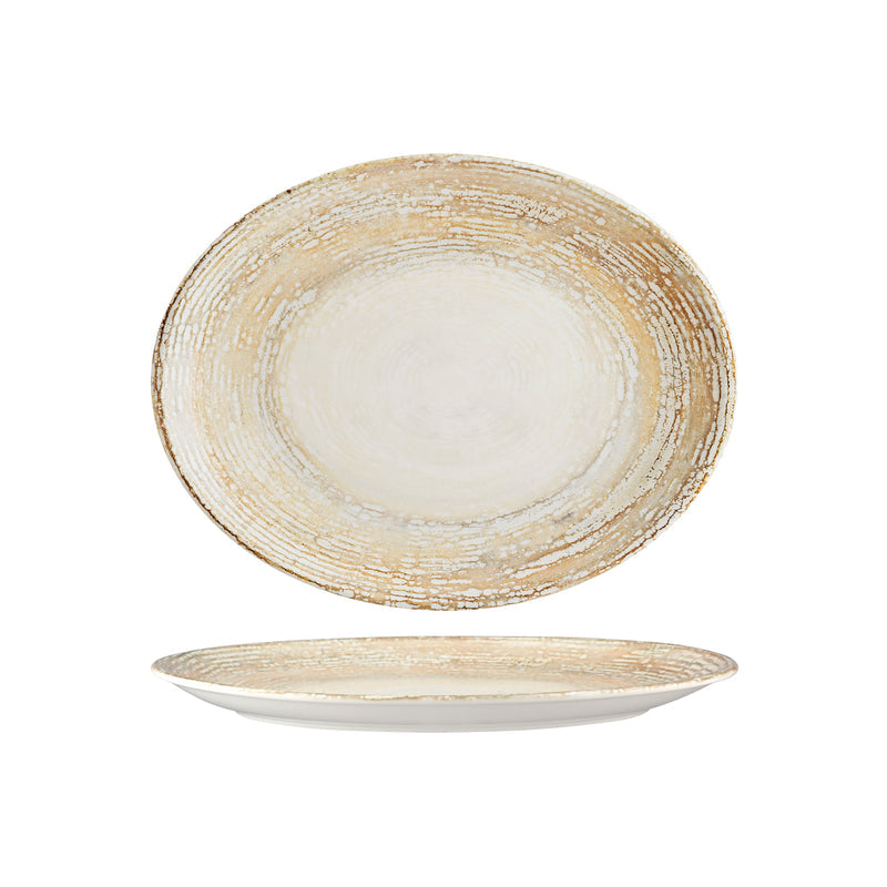 70.120277 Bonna Patera Oval Coupe Platter 365x285x30mm Globe Importers Adelaide Hospitality Supplies
