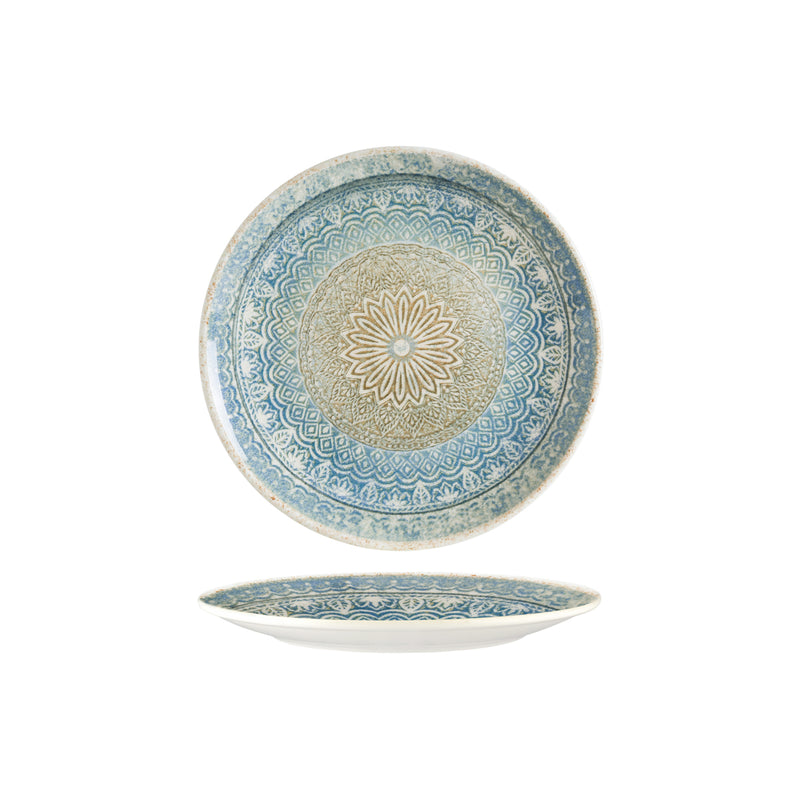 206305 Bonna Rivus Ethnic Round Coupe Plate 230mm Globe Importers Adelaide Hospitality Supplies