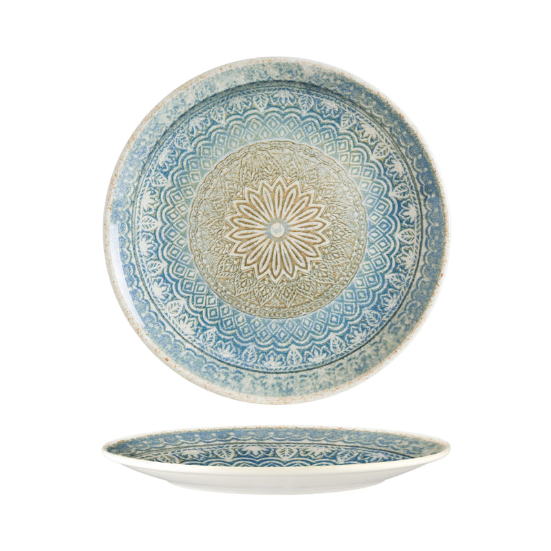 206307 Bonna Rivus Ethnic Round Coupe Plate 270mm Globe Importers Adelaide Hospitality Supplies