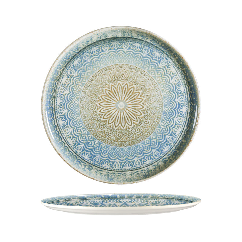 206309 Bonna Rivus Ethnic Round Platter 320mm Globe Importers Adelaide Hospitality Supplies