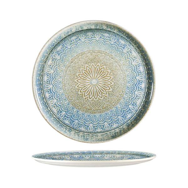 206309 Bonna Rivus Ethnic Round Platter 320mm Globe Importers Adelaide Hospitality Supplies