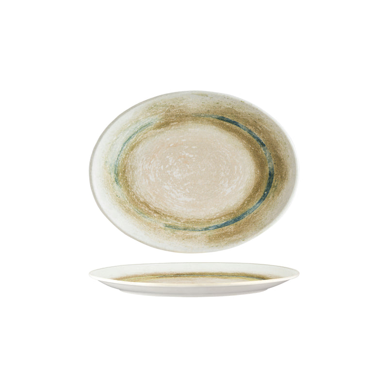 208509 Bonna Tranquil Oval Coupe Platter 250x190mm Globe Importers Adelaide Hospitality Supplies