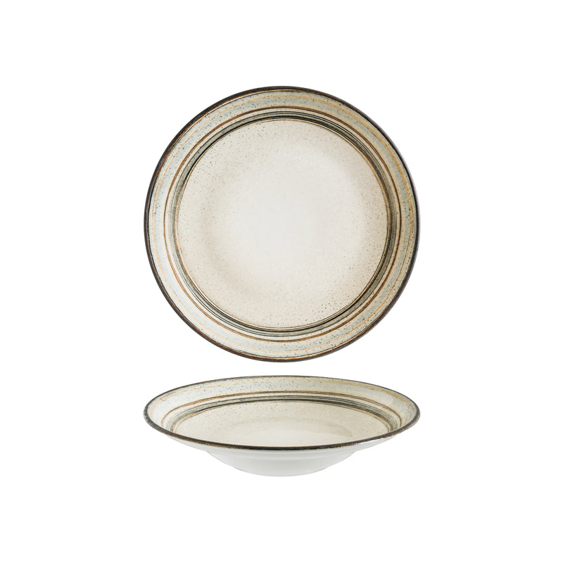 209513 Bonna Cortado Round Pasta Plate 240x52mm Globe Importers Adelaide Hospitality Supplies