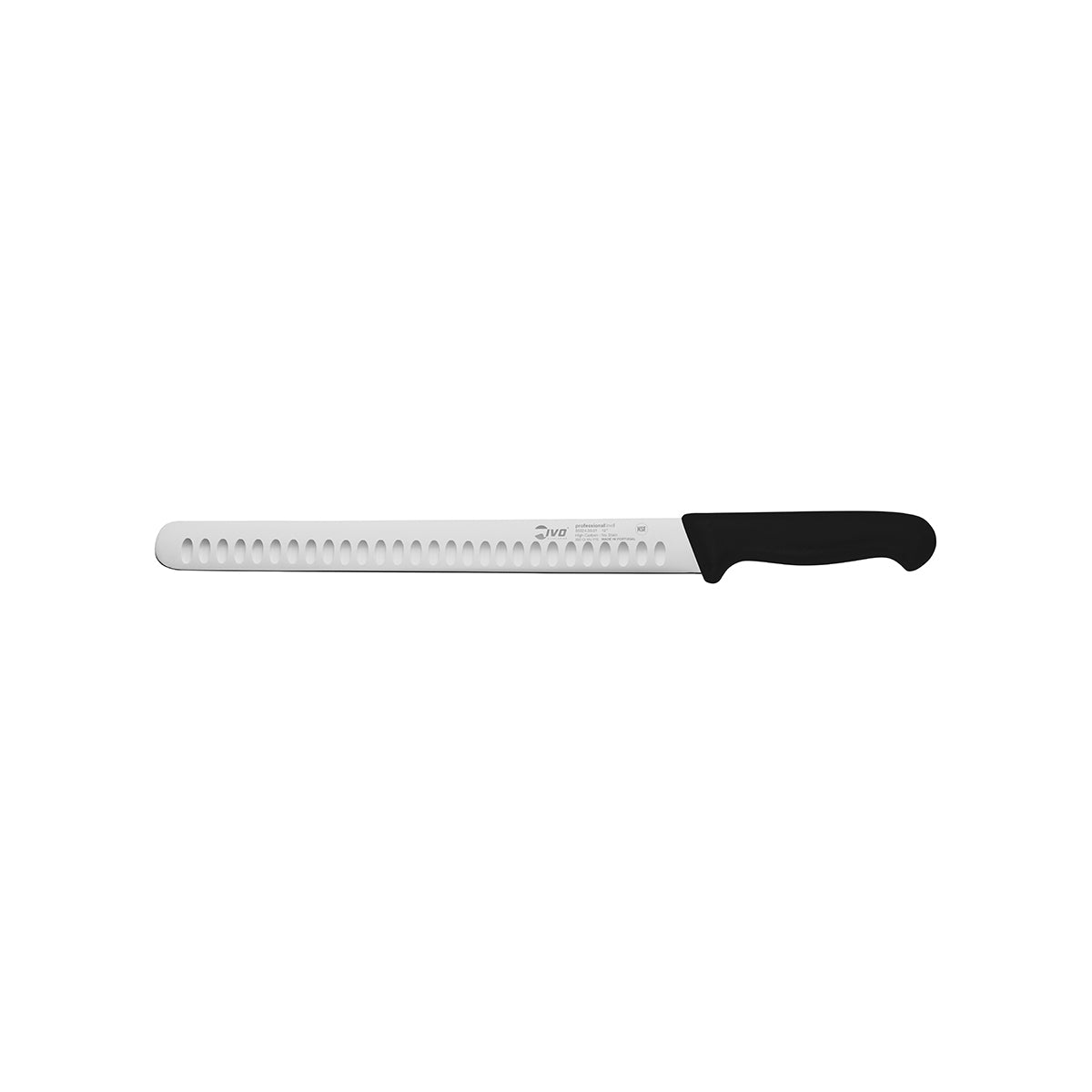 70.25013 IVO Professional Line I Black Roast Slicer with Granton Edge 305mm Globe Importers Adelaide Hospitality Supplies