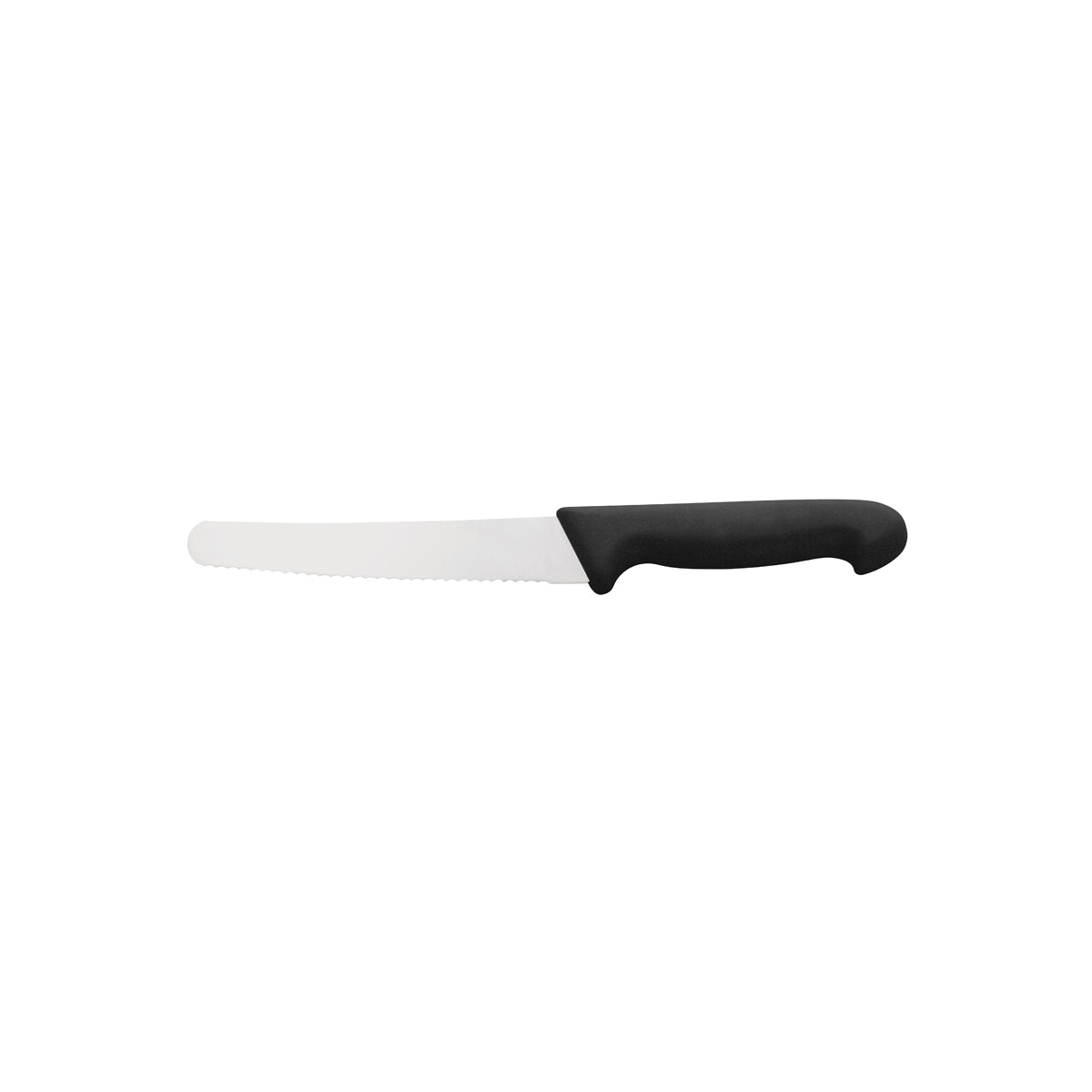 70.25021 IVO Professional Line I Black Serrated Bread Knife 200mm Globe Importers Adelaide Hospitality Supplies