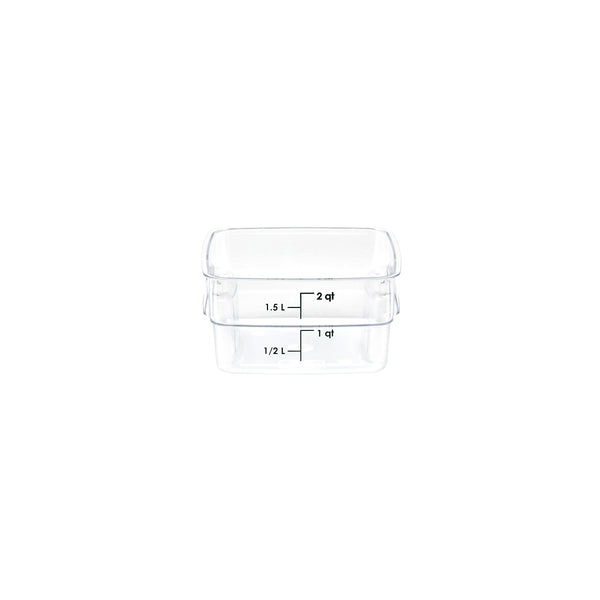 CC.2SFSPROCW.135 Cambro CamSquare FreshPro Storage Container 191x191x98mm / 1.9Lt Globe Importers Adelaide Hospitality Supplies