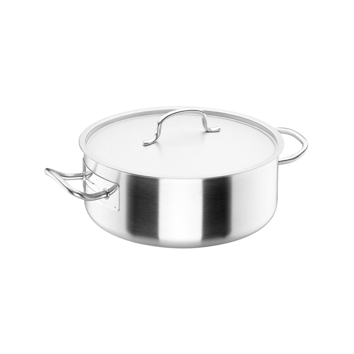 34.50040 Lacor Chef Classic Casserole with Lid 18/10 Stainless Steel 400x155mm / 19.5Lt Globe Importers Adelaide Hospitality Supplies