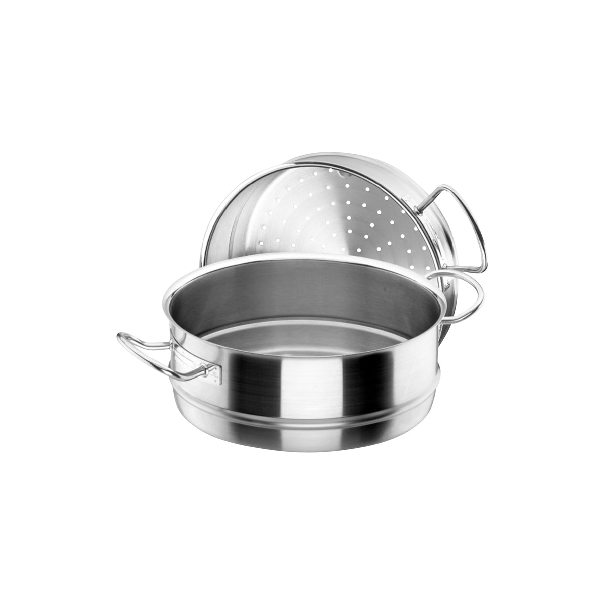 34.50428 Lacor Chef Classic Steamer 18/10 Stainless Steel 280x110mm Globe Importers Adelaide Hospitality Supplies
