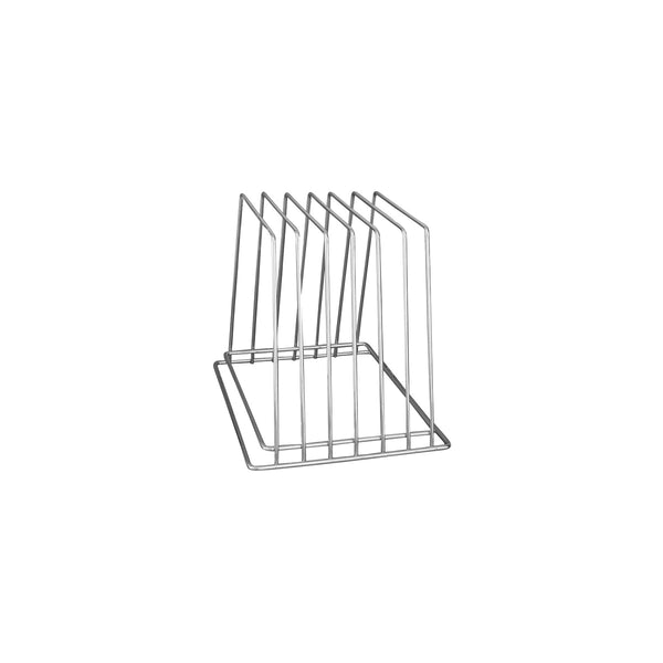6-Slot Cutting Board Rack Chrome