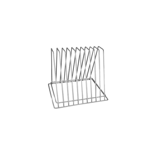 10-Slot Cutting Board Rack Chrome