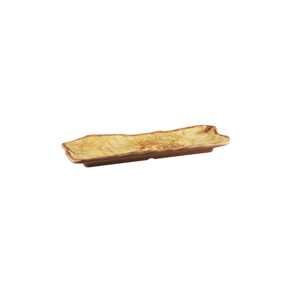 465227 Cheforward Wood Grain Oblong Plate 270x110mm Globe Importers Adelaide Hospitality Supplies