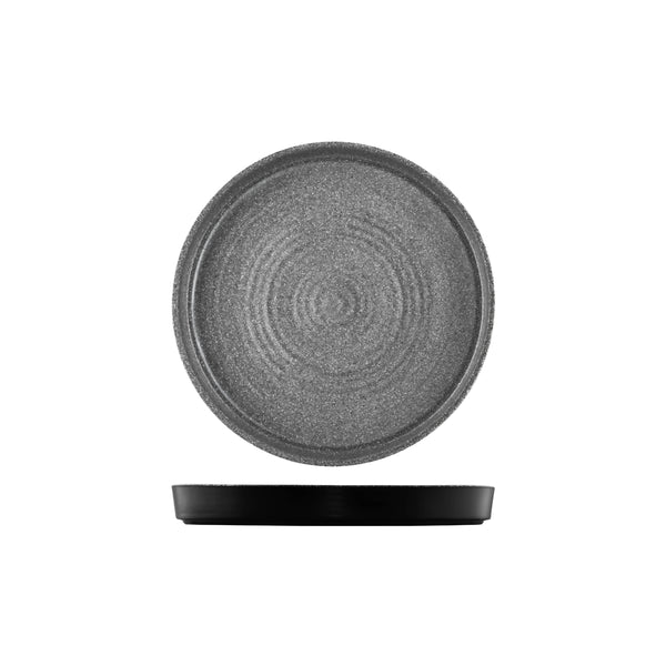 468130 Cheforward Round Platter Stone Grey 305x40mm Globe Importers Adelaide Hospitality Supplies