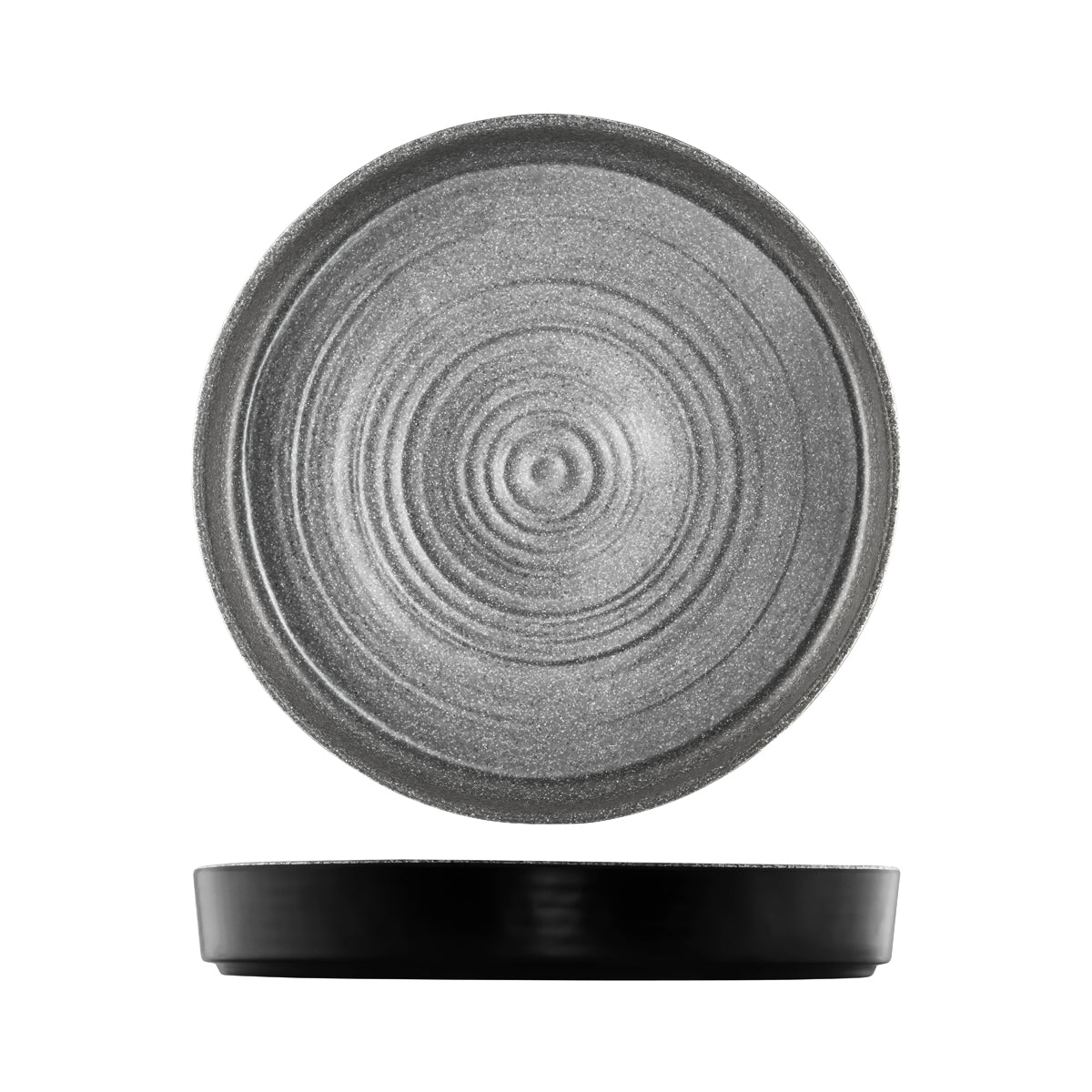 468140 Cheforward Round Platter Stone Grey 406x102mm Globe Importers Adelaide Hospitality Supplies