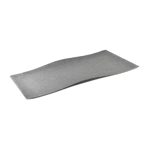 468362 Cheforward Rectangular Platter Stone Grey 620x405mm Globe Importers Adelaide Hospitality Supplies