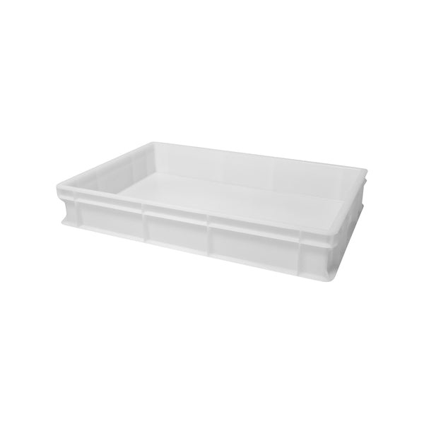 57.44.10.N Stackable Pizza Dough Box Base White 600x400x100mm Globe Importers Adelaide Hospitality Supplies