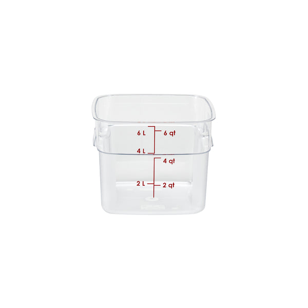 CC.6SFSPROCW.135 Cambro CamSquare FreshPro Storage Container 229x229x180mm / 5.7Lt Globe Importers Adelaide Hospitality Supplies
