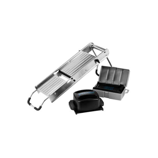 72.70320 Safe Hands Mandolin Stainless Steel With 7 Blades Globe Importers Adelaide Hospitality Supplies