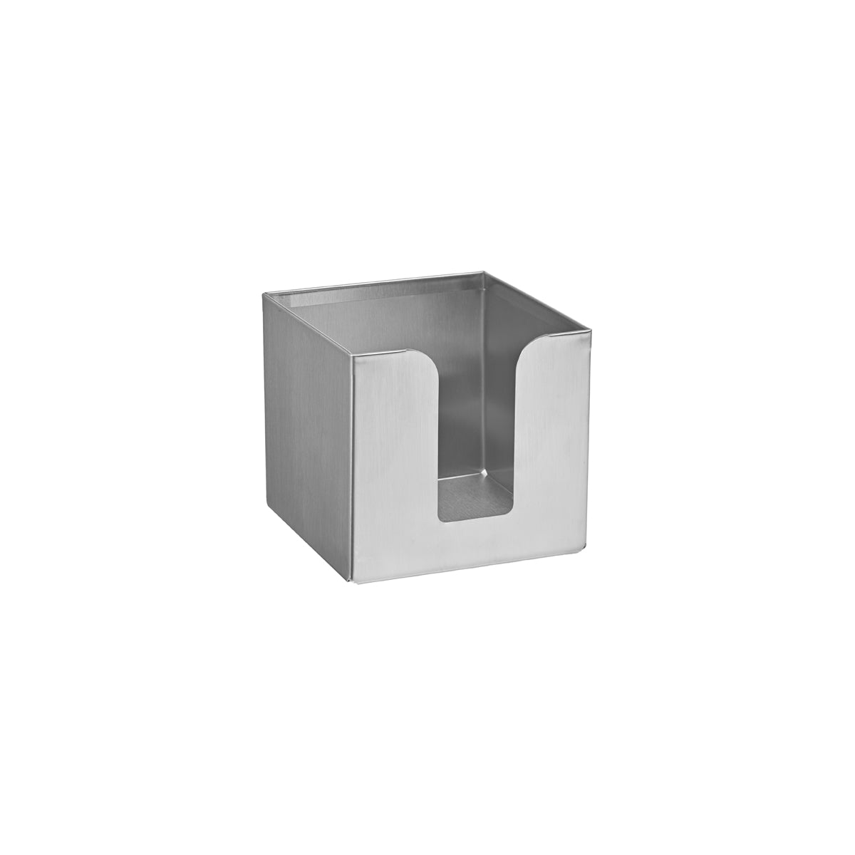 735261 Crown Barware Napkin Holder Stainless Steel 125x125x115mm Globe Importers Adelaide Hospitality Supplies